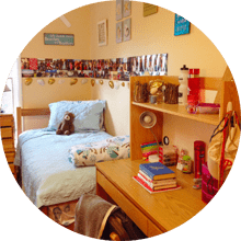 student residence hall room