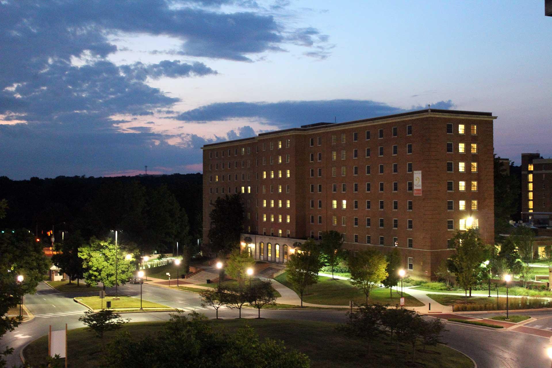 exterior view of Denton Hall