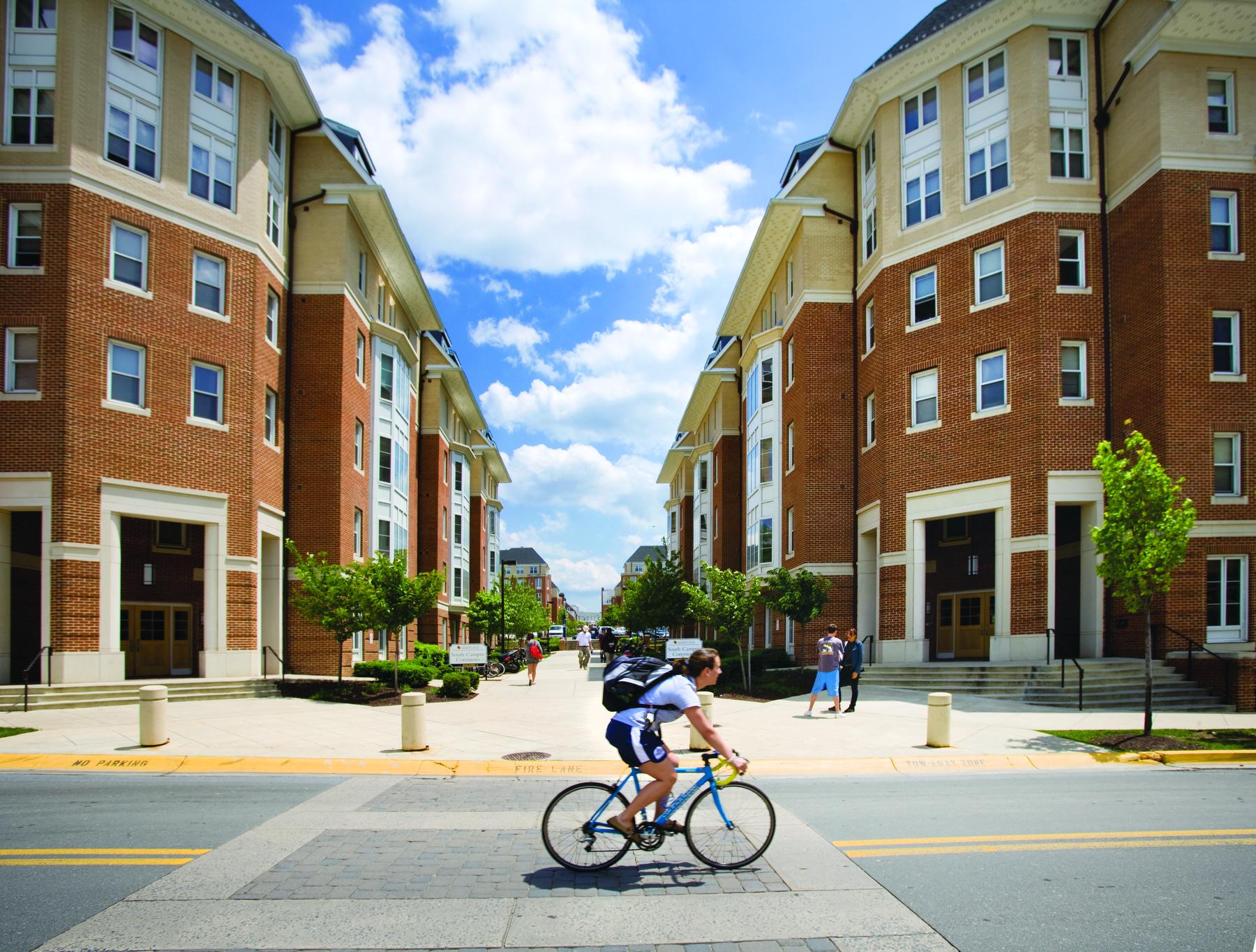 exterior view of south campus commons