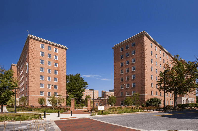 exterior of Denton Hall