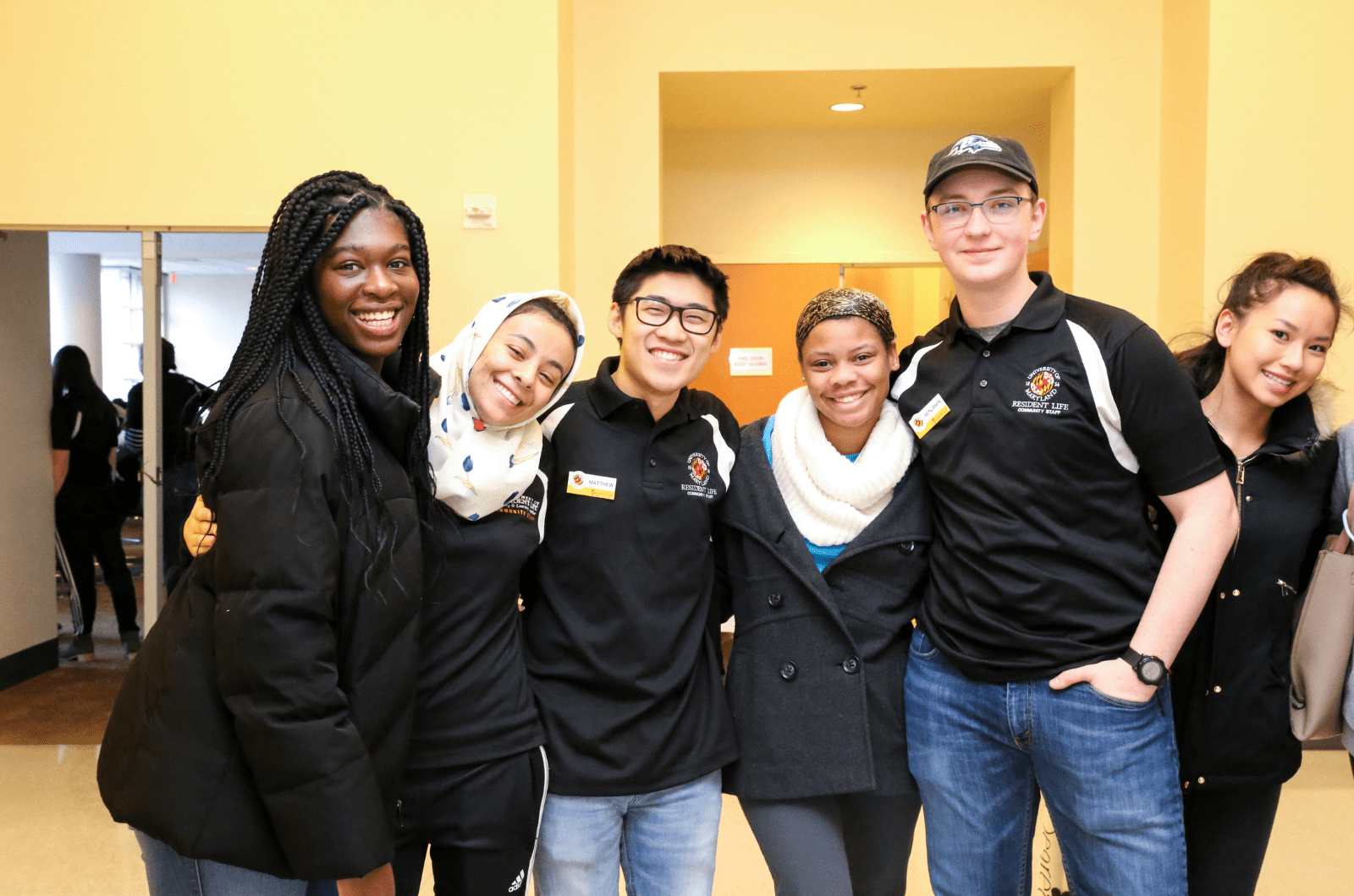 group of resident life student staff