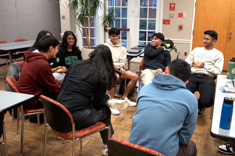 Students sitting in group