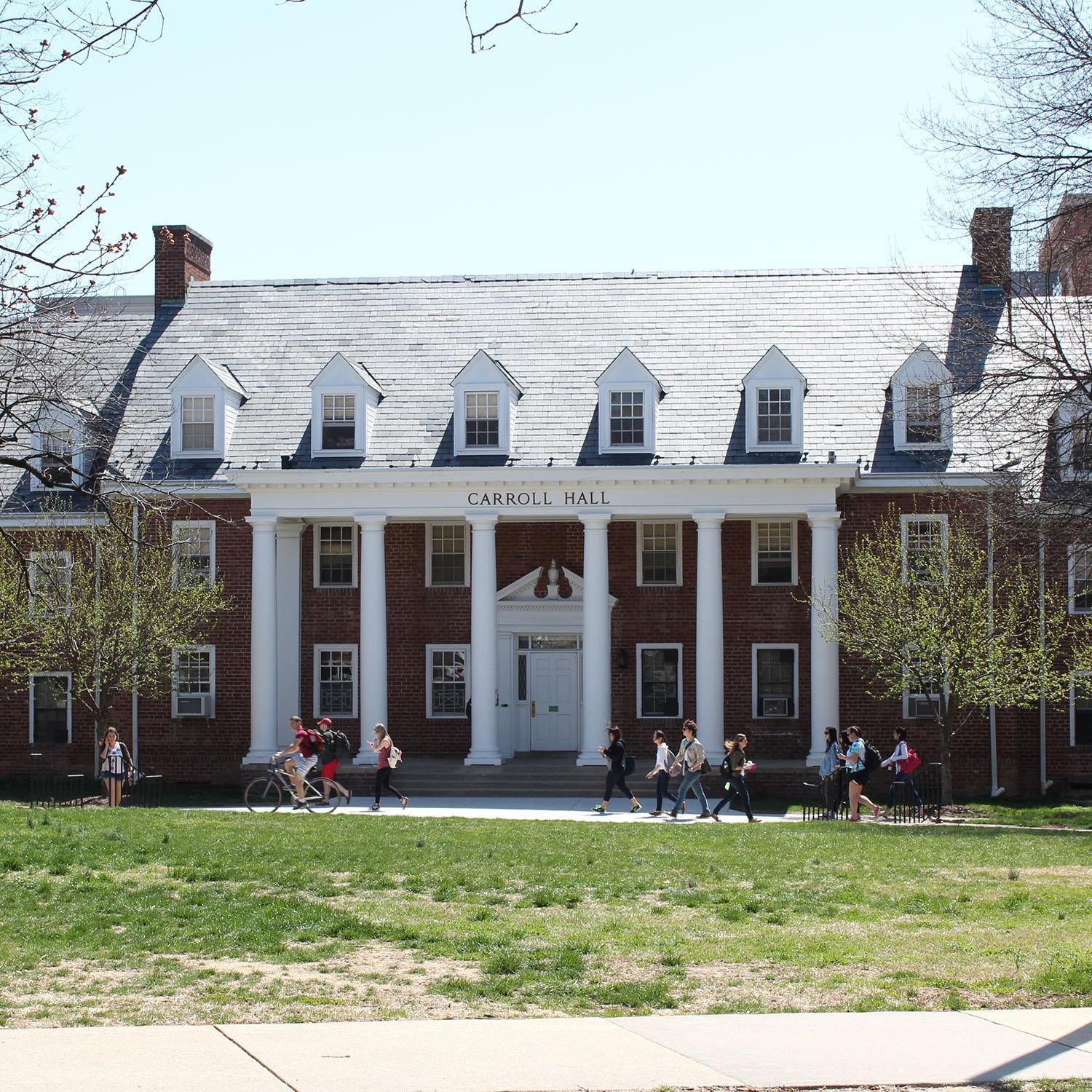 exterior of Carroll Hall