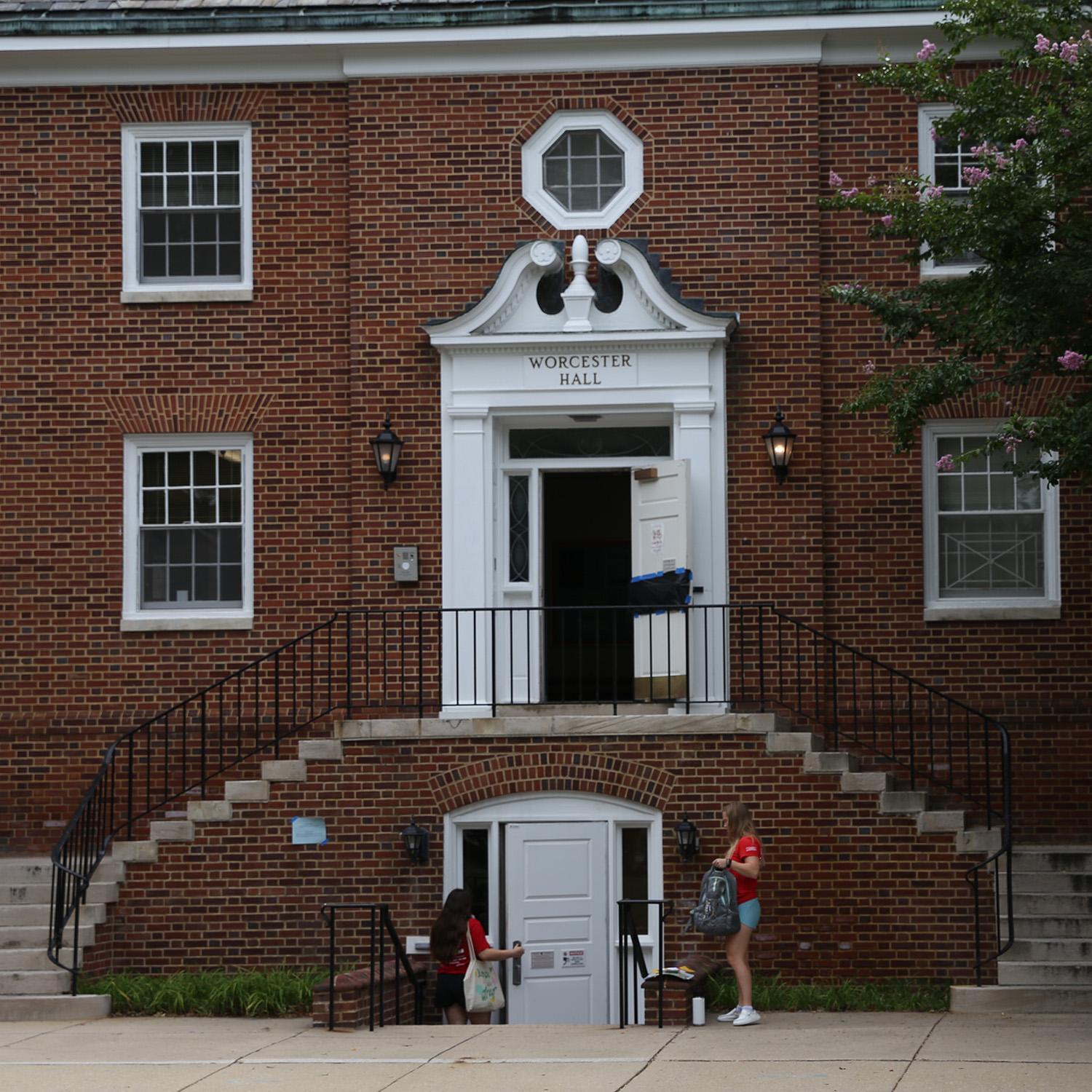 exterior of Worcester Hall