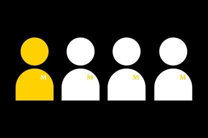 graphic of four people icons, one of which is highlighted to emphasize that 1 in 4 Terps choose not to drink.